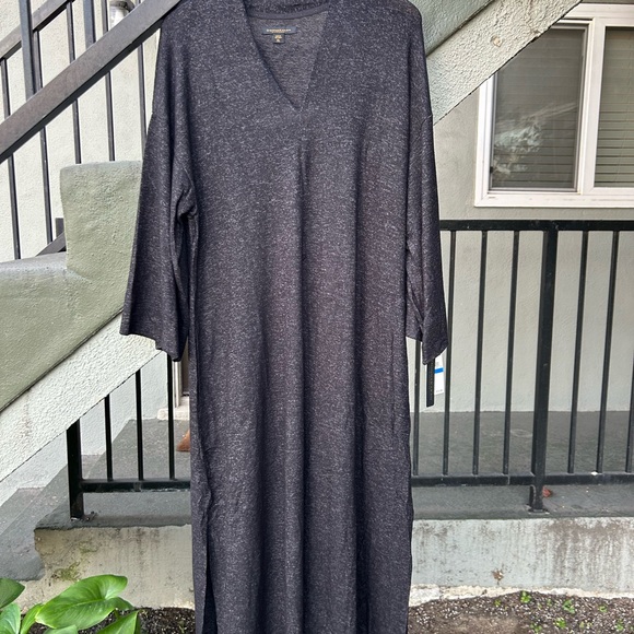 NWT Donna Karen Sweater Knit Caftan Sleep Shirt Night Gown Lounge Wear Sz XL - Picture 5 of 9